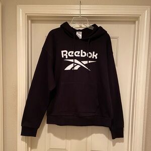 Reebok Training Hoodie Sweatshirt Women’s 1X/16W Ebony Black Pullover New